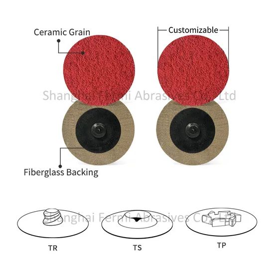 Ceramic Abrasive Sanding Disc 120# Red Brown 1-3" TR/TS/TP 15D ISO9001 CE - Image 3