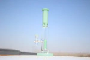 Ice Pinch Straight Tube Water Pipe Dry Herb Oil DAB Rig Color Blue Shape Round Trademark no Origin China Usage Smoking Style Creative - Image 2
