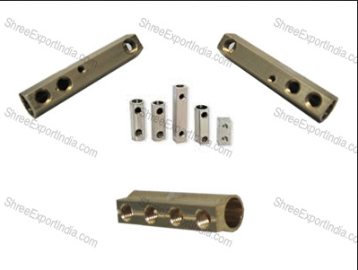 Bronze And Silver Electrical Connector Condition New Color Bronze And Silver Size Specification or as per custom design or - Image 2