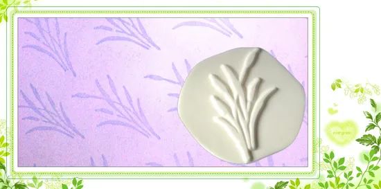JSCT10 Leaf Grass Pattern Stamp 30mm 170mm Dia Customized 1Y Pattern Leaf Thickness 30mm HS Code 96034020 Model NO. JSCT10 - Image 2