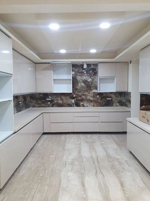 Modular Kitchens Customized Material PVC Appearance Modern Finish Type Polished Mount Type Floor Mount Pattern Design - Image 5