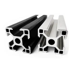 Industrial Aluminum Workstation Production Line Worktable with Shelf - Image 1