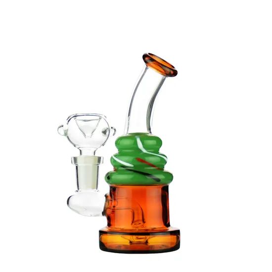 5" Birthday Cake Glass Water Pipe Hookah with 14mm Male Bowl - Image 6
