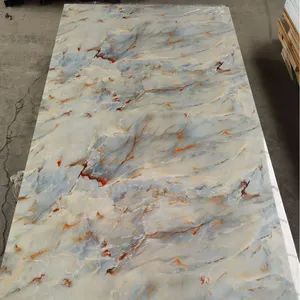 Eco Friendly Plastic Marble Wall Paneling Sheet High Glossy UV Coating Decorative PVC Wall Panels - Image 4