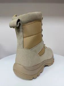Two-tone Khaki Combat Tactical Boots Color Khaki Origin Hebei Gender Unisex Element combat Toe Style Round Season - Image 3