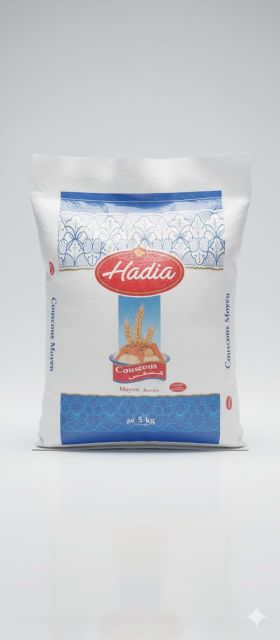 HADIA Type couscous Flavor Authentic Taste Place of Origin Morocco Texture Perfect Texture Ingredient Purity 100% Durum Wheat - Image 3