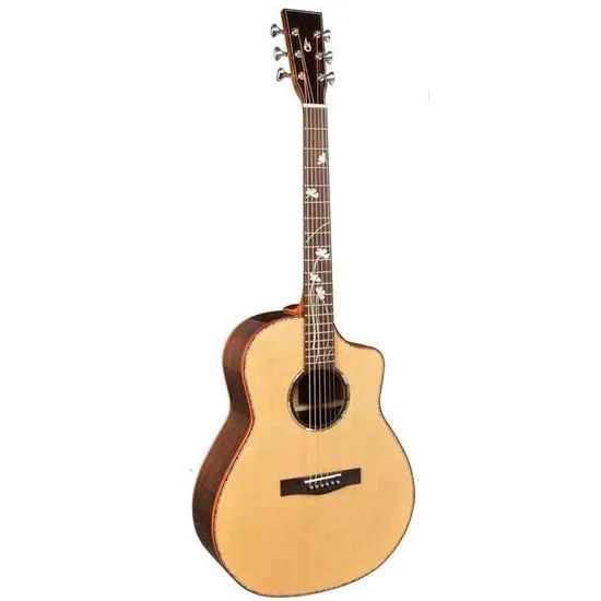 All Solid Acoustic Guitar Om Body Guitar Size 41'' Origin China Model NO. BFG-200 HS Code 9202900090 Min. Order: 1 - Image 1