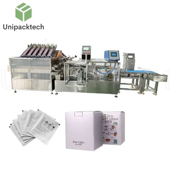 Automatic 6 Pieces Drip Coffee Sachet Bags Cartoner Machine with Checkweigher - Image 2