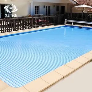 Water Crown Durable Sliding and Automatic PC Swimming Pool Cover Protection Equipment - Image 4