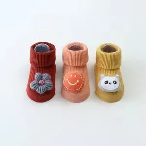 Custom Cartoon Non Slip Doll Dispensing Baby Infant Socks Bobble Thermal Socks - Image 5