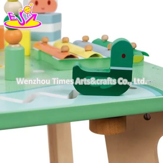 Popular Multifunctional Early Learning Toy Wooden Activity Table for Kids W12D482 - Image 3