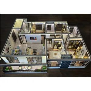 Professional Custom Modern Residential Interior Space Miniature Scale Model - Image 1