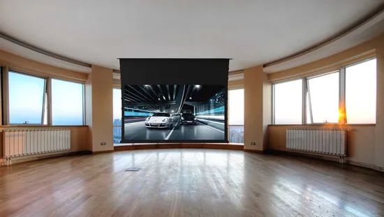 Tabtensioned Projector Screens / Motorized Screen Gain 1.5 Format 16: 9 Origin China Style Electric Usage Household Trademark - Image 3