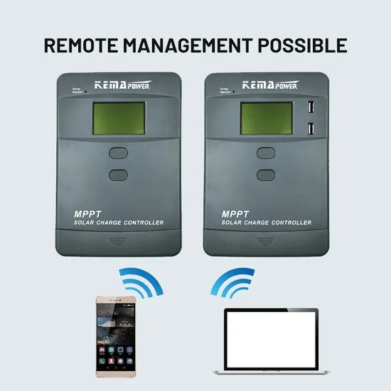 New 12V 24V 36V 48V 100A MPPT Solar Charge Controller Solar Panel Charger Controllers with WiFi Control - Image 5