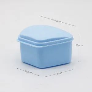 Denture Bath Retainer Box Orthodontic Mouth Guard Dental Storage Container - Image 3