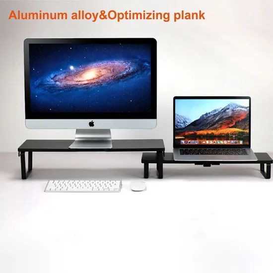 Dual Monitor Riser Wood Computer Portable Vertical Monitor Stand Other Computer Accessories - Image 5