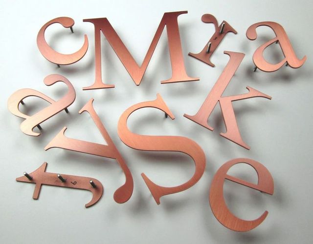 Silver Polished Brass Letters Sign Boards, For Advertisement Grade NA Size ANY Color Silver Features high Material - Image 3