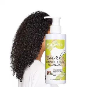 Private Label Frizz Control Products Curl Defining Cream MOQ 1000PCS Use for Daily Model NO. 2057 Trademark YOUTHFUL Specification - Image 1