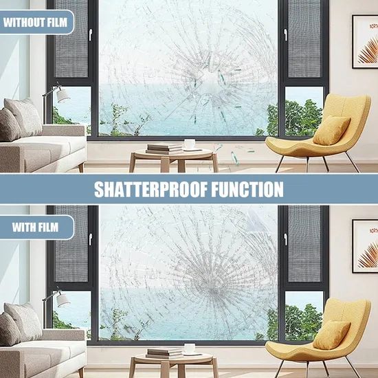 Heavy Duty Impact Proof Window Coating Type Clear Material PET Hardness Rigid Trademark DMIS Elongation >300% Vlt Available - Image 3