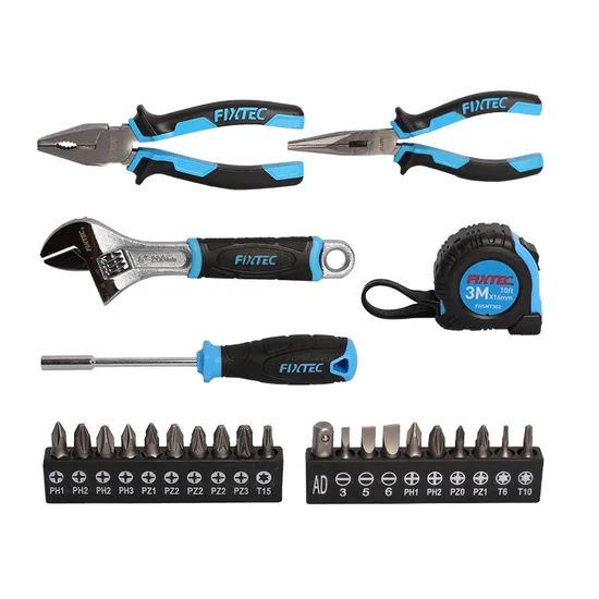 Fixtec Professional 3PCS Hardware Locking Plier Wrench Pump Plier Tool Kit Hand Tools Set - Image 5