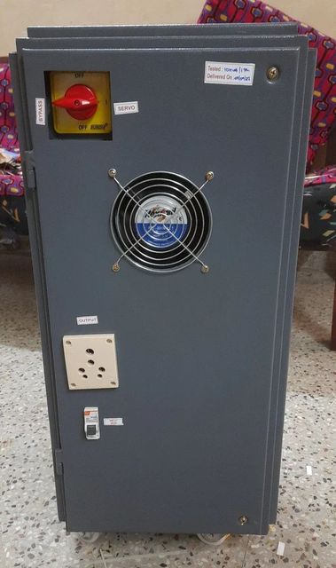 Three Phase Voltage Stabilizer Material Iron Brand Logitech Type Automatic Capacity 20 KVA Display Type LCD Phase Three - Image 7