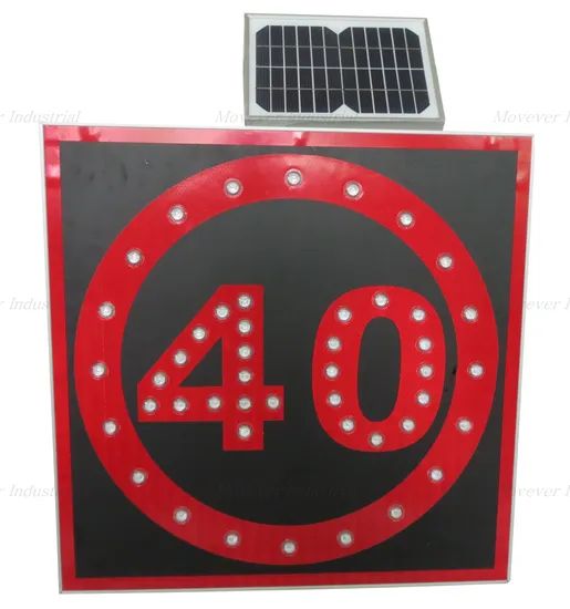 Prohibition to Go and Stop Solar Powered LED Traffic Sign LED Work Lights - Image 3