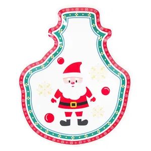 OEM Melamine Candy Food Shallow Plate Christmas Santa Kitchenware - Image 2