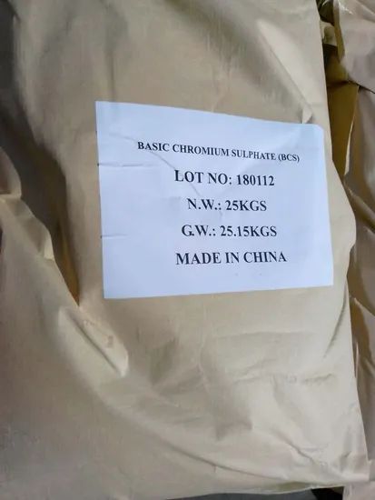 Sulfur Based 24-26% Basic Chromium Sulphate for Tanning Purity ≤30% Color Green Sample Free Origin Gansu Reach Available - Image 2