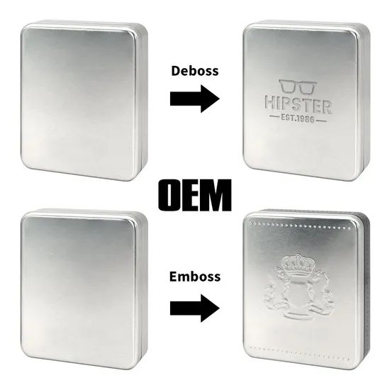 High Quality 130*105*37mm Custom Logo Square Metal Boxes Tin Container Packaging Box - Image 5