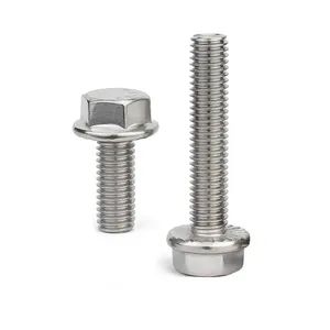 Factory Direct Sale SS304 Hex Flange Bolt M8 Full Thread Flange Bolt - Image 3