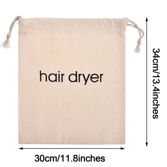 Custom Logo Silk Screen Print Organic Cotton Muslin Bags Double Shopping Pouch Canvas Drawstring Bag Dust Bag - Image 2