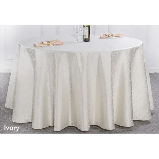 Golden Color Hook Flower Banquet Tablecloth Covers Sashes - Image 6