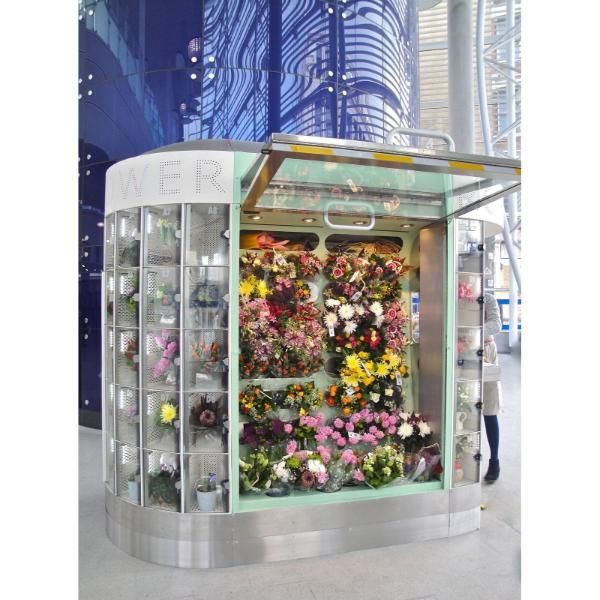 Smart Refrigerated Flower Vending Machine Automatic Fresh Bouquet Dispenser for High Traffic Commercial Locations - Image 5