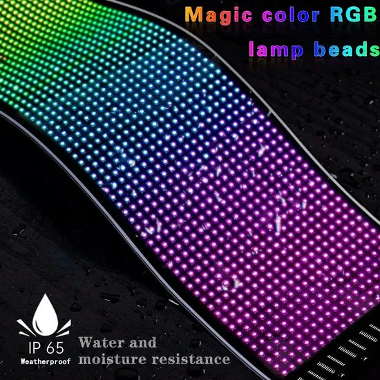 Customize Your Ride: Super Bright Programmable Car Rear LED Display - Image 1