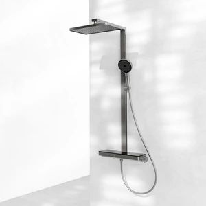 Modern Bathroom Shower Set Featuring Stylish Rain Showerhead MOQ 500PCS Shape Round Model NO. L42 Thread Npsm1/2" HS Code - Image 2