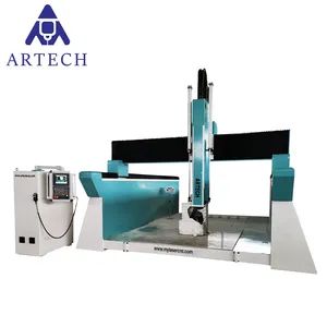 Aluminum Wood Pattern Moulds Making 5axis CNC Router Voltage 380V Inverter Delta CNC or Not CNC Warranty 1 Year Weight 10000kgs - Image 3