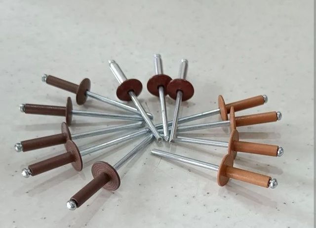 ACP & HPL Coloured Blind Rivets, Round Head Diameter 15 mm Material Aluminium Head Type Round Head Quantity Per Pack - Image 1