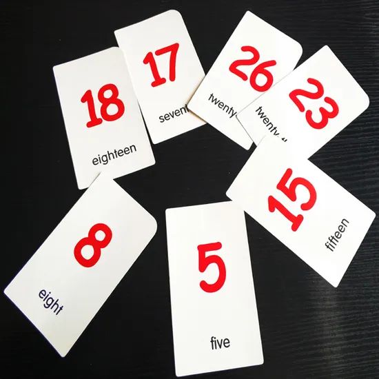 Educational Counting Paper Flash Game Cards Time >2H Origin China Condition New Material Paper Model NO. WM-309 HS Code - Image 4