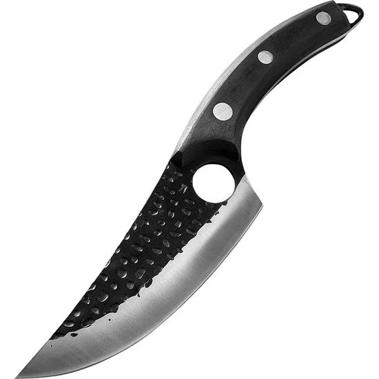 11 Inch Chef Butcher Meat Cleaver Wood Handle Knives with Leather Sheath - Image 6