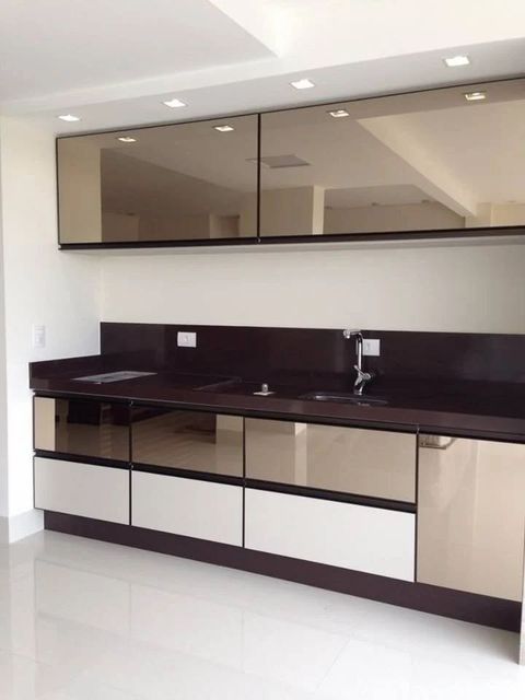 Modular Kitchens Customized Material PVC Appearance Modern Finish Type Polished Mount Type Floor Mount Pattern Design - Image 2