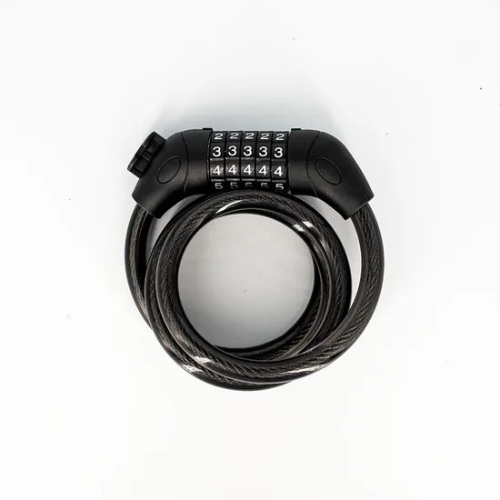 Combo Bicycle Lock Bike Cable Lock OEM Yes Color Black Brand Naibao Bracket Nb10 Trademark Nurbo Model NO. SL5006B HS Code - Image 1