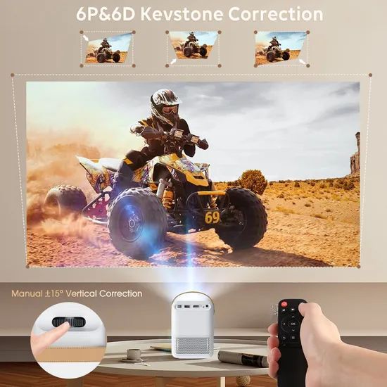 Cre Cr35 4K Portable Home Cinema Mini Smart Video Projector - Image 2