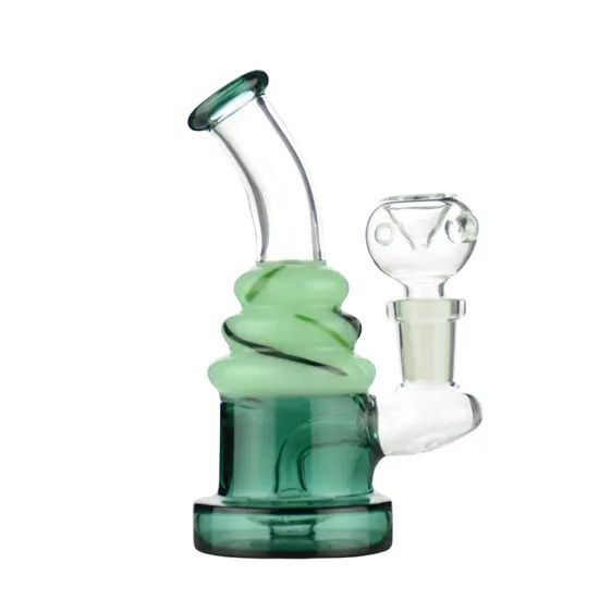 5" Birthday Cake Glass Water Pipe Hookah with 14mm Male Bowl - Image 4