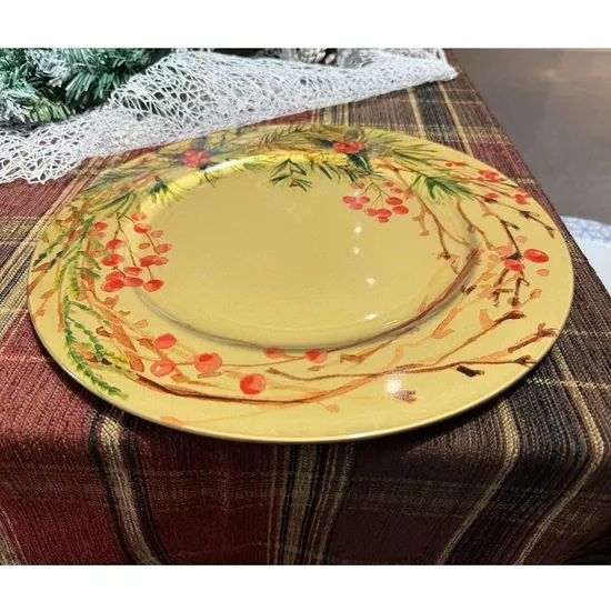Fade Resistant Transfer Printing Process Disposable Plastic PP Material Wedding Charger Plate - Image 5