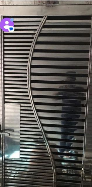 Stainless Steel Metal Doors, For Home Color Brown Height 80 Inch Type Of Door Single Usage/Application Home Surface Finishing - Image 4