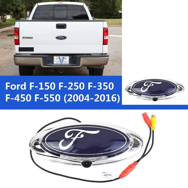 EnruigeOK Chrome Emblem Logo Backup Camera for Ford F150 F250 F350 F450 F550 (2004-2016) - Image 3