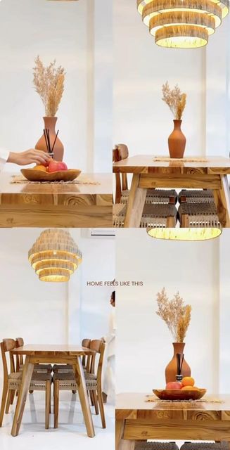 Dining table comboione with rattan, cabinet teak wood Production Capacity 50 Set/month Price Range Start From - Image 3