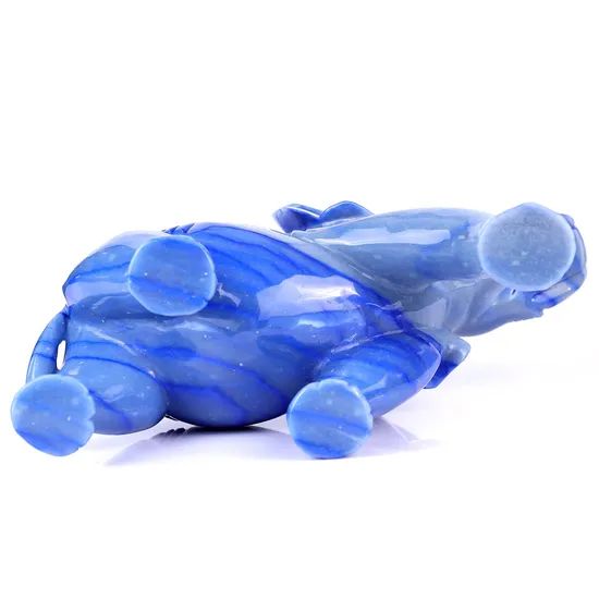 11 Inches Natural Blue Aventurine Gemstone Carved Crystal Elephant Crystal Healing Crafts Home Decor Collectible - Image 6