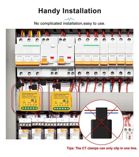 SLS 2 Channel Smart Energy Meter Clamp for Solar System Consumption Monitor - Image 5