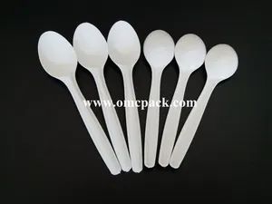 White PP Disposable Tableware Plastic Cutlery - Image 4